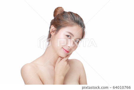 Beautiful young asian woman with Clean fresh. 64010766