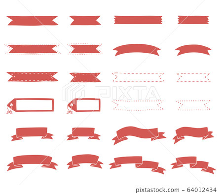 Hand-painted ribbon title decoration / headline / fashionable / cute 64012434