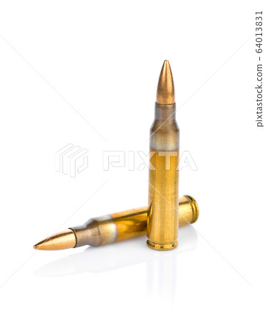 bullet on white background bullet on white background 64013831