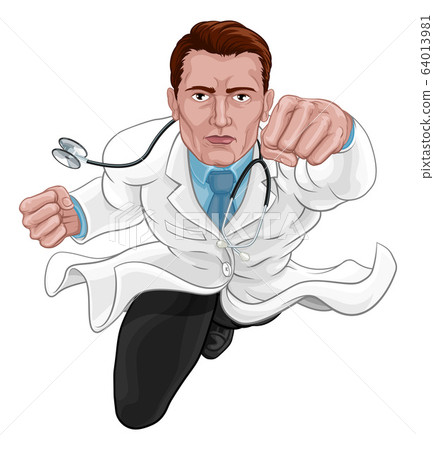 Doctor Superhero Medical Concept 64013981