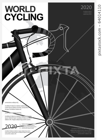 Cycling Poster Vector Illustration - Stock Illustration [64014110] - PIXTA