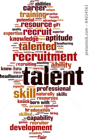Talent word cloud Talent word cloud 64014561