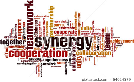 Synergy word cloud Synergy word cloud 64014579