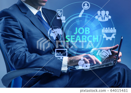 Online recruitment and job search concept 64015481