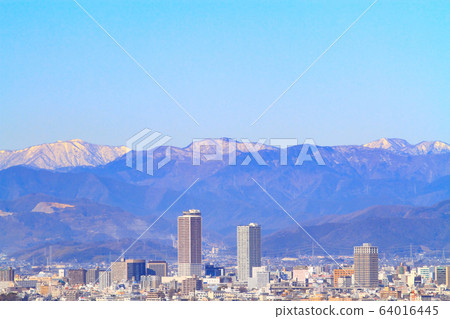 Gifu City, winter city view Gifu City, winter city view 64016445