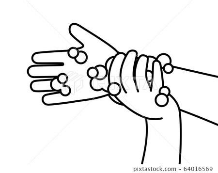 Hand wash-wrist-black and white Hand wash-wrist-black and white 64016569