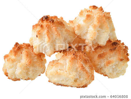Sweet coconut biscuit isolated 64016808