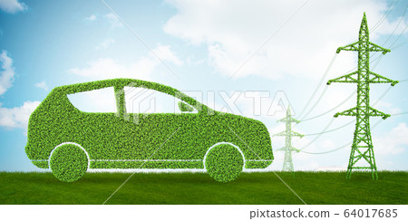Green energy concept - 3d rendering Green energy concept - 3d rendering 64017685