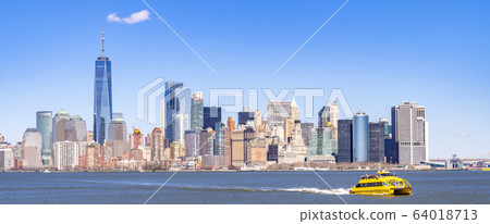 Lower Manhattan panorama new york Lower Manhattan panorama new york 64018713