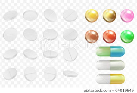 Set of tablets. Pill for the treatment of coronavirus Set of tablets. Pill for the treatment of coronavirus 64019649