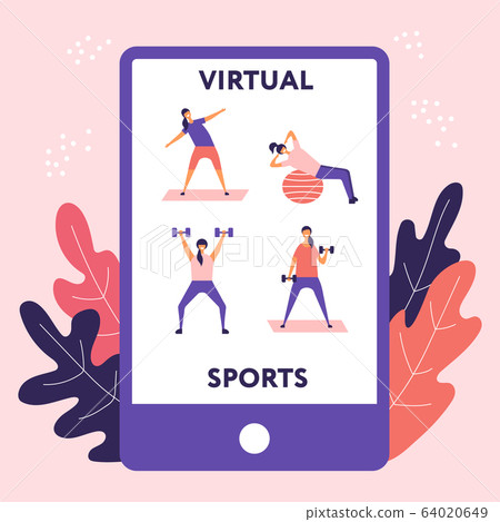 people play sports remotely on the quarantine people play sports remotely on the quarantine 64020649