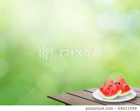背景日本夏天圖像西瓜 背景日本夏天圖像西瓜 64021499