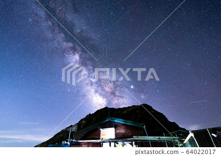 從肩上的小屋看到的北岳銀河[山梨縣] 64022017