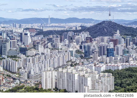 Seoul Landscape, Seodaemun-gu, Jongno-gu, Seoul Seoul Landscape, Seodaemun-gu, Jongno-gu, Seoul 64022686