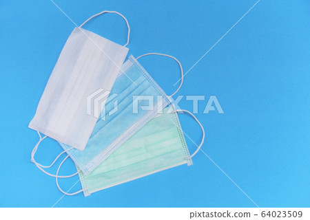 Medical mask protective , mask on background 64023509