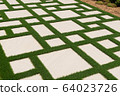 Texture or pattern of paving walkway. 64023726