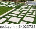 Texture or pattern of paving walkway. 64023728
