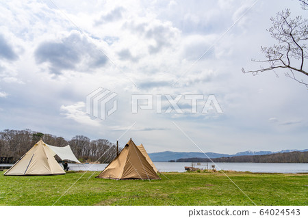 東大沼露營地大沼國定公園北海道 64024543