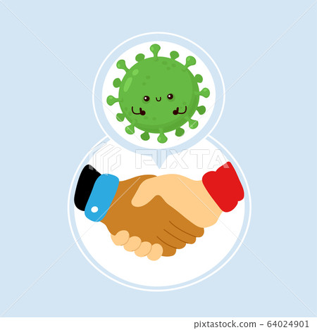 Corona virus transmitted through handshake 64024901