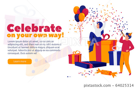 Happy Celebration People Background 64025314