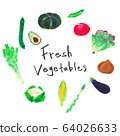 Marker art Vegetables Marker illustration vegetable set 64026633