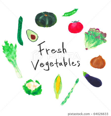 Marker art Vegetables Marker illustration vegetable set 64026633