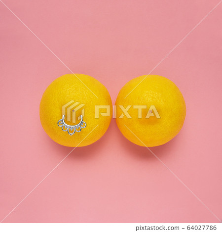 Breast piercing. Breast piercing. 64027786