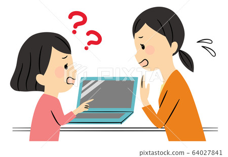 laptop, using laptop, vector - Stock Illustration [64027841] - PIXTA