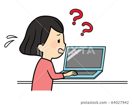 notebook, using laptop, vector - Stock Illustration [64027942] - PIXTA