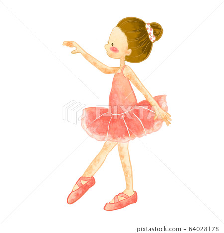 Ballet children's watercolor illustration 6 Ballet children's watercolor illustration 6 64028178