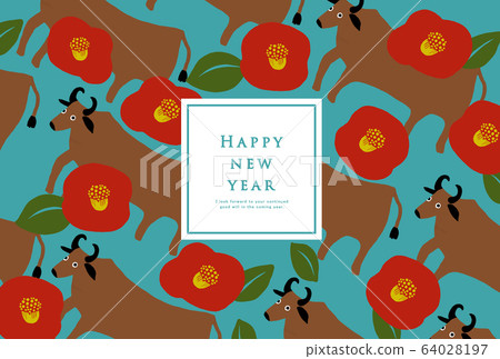 2033 ox year template for new year's cards 2033 ox year template for new year's cards 64028197