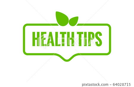 Health tips vector organic badge illustration. Healthy tips bio fresh icon. Health tips vector organic badge illustration. Healthy tips bio fresh icon. 64028715