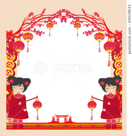 Mid-Autumn Festival for Chinese New Year - frame Mid-Autumn Festival for Chinese New Year - frame 64029635