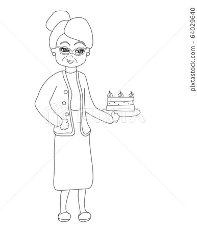 Grandma baked a delicious cake Grandma baked a delicious cake 64029640
