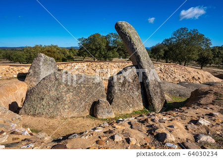 Dolmen of Lacara, funeral chamber near La Nava de 64030234