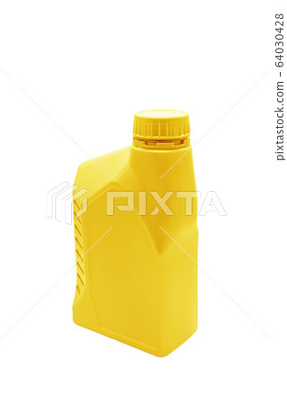 Engine oil canister isolated on white background. Engine oil canister isolated on white background. 64030428