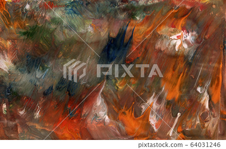 Summer bright paint splashes, abstract drawing. Summer bright paint splashes, abstract drawing. 64031246