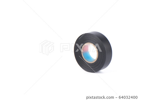 Black insulating tape to insulate twisted of electrical wires. Black insulating tape to insulate twisted of electrical wires. 64032400