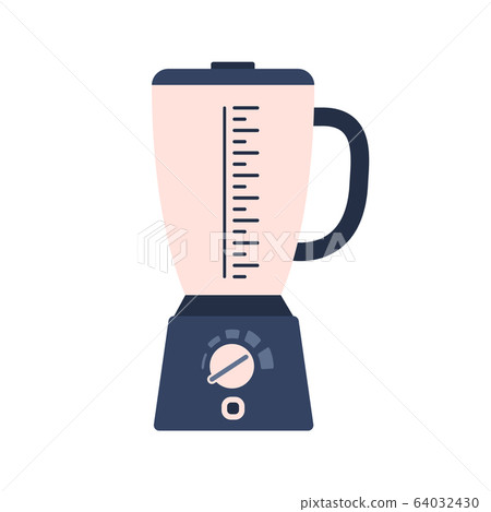 Flat electric blender icon, liquidizer symbol Flat electric blender icon, liquidizer symbol 64032430