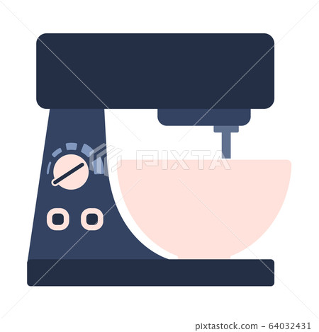 Flat kitchen stand mixer icon, cooking equipment Flat kitchen stand mixer icon, cooking equipment 64032431