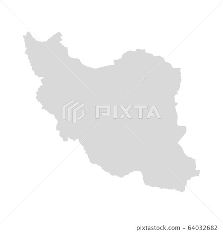 Iran caspian vector map. Iran republic middle east arab map Iran caspian vector map. Iran republic middle east arab map 64032682