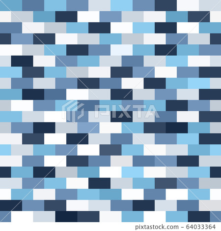 Brick rectangle pattern. Seamless vector 64033364