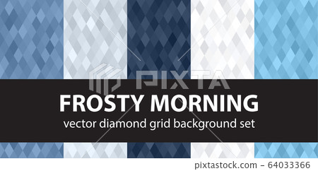 Diamond pattern set "Frosty Morning". Vector 64033366