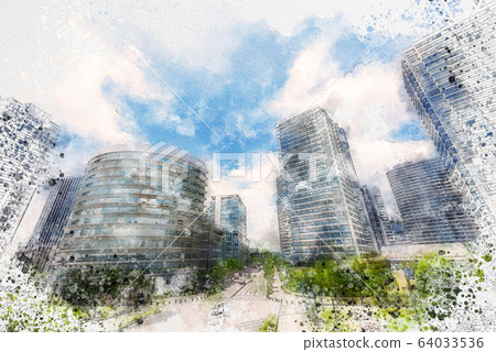 橫濱水彩風格的高層公寓 64033536