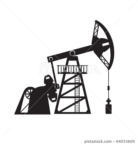 Petroleum pumpjack vector illustration. Oil well. Petroleum pumpjack vector illustration. Oil well. 64033609