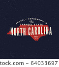 local farm retro grunge badge. homegrown in north carolina 64033697