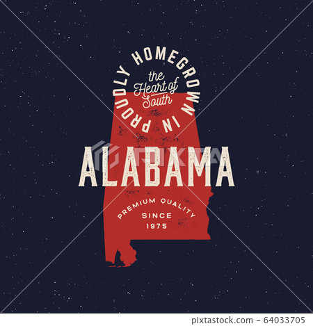 local farm retro grunge badge. homegrown in alabama 64033705
