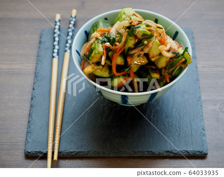 Korean food Cucumber mackerel, cucumber kimchi 64033935