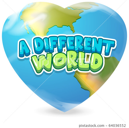 Font design for word a different world on white Font design for word a different world on white 64036552