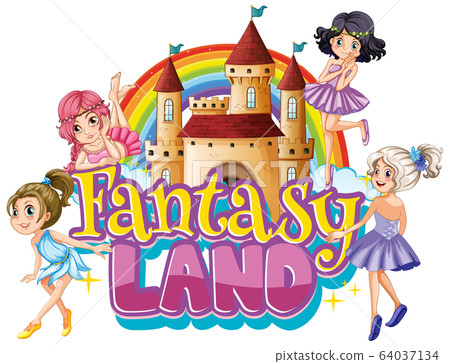 Font design for word fantasy lan with fairies Font design for word fantasy lan with fairies 64037134